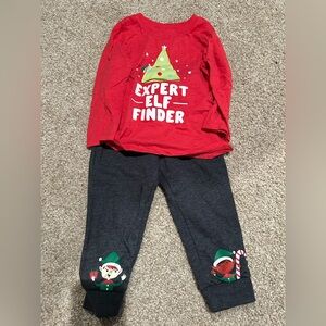 Toddler Boy Cat & Jack Christmas Elf Set Brand New Never Worn 2T